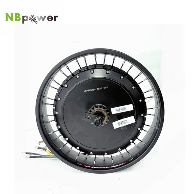 72V 8000W Brushless Hub Motor - NBpower/QS V3 273 40H Мотоциклетное колесо