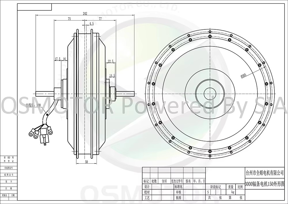 QSMotor QS273 V3 40H BLDC мото – обзор и цена 12000W Electric Motorcycle Hub Motor