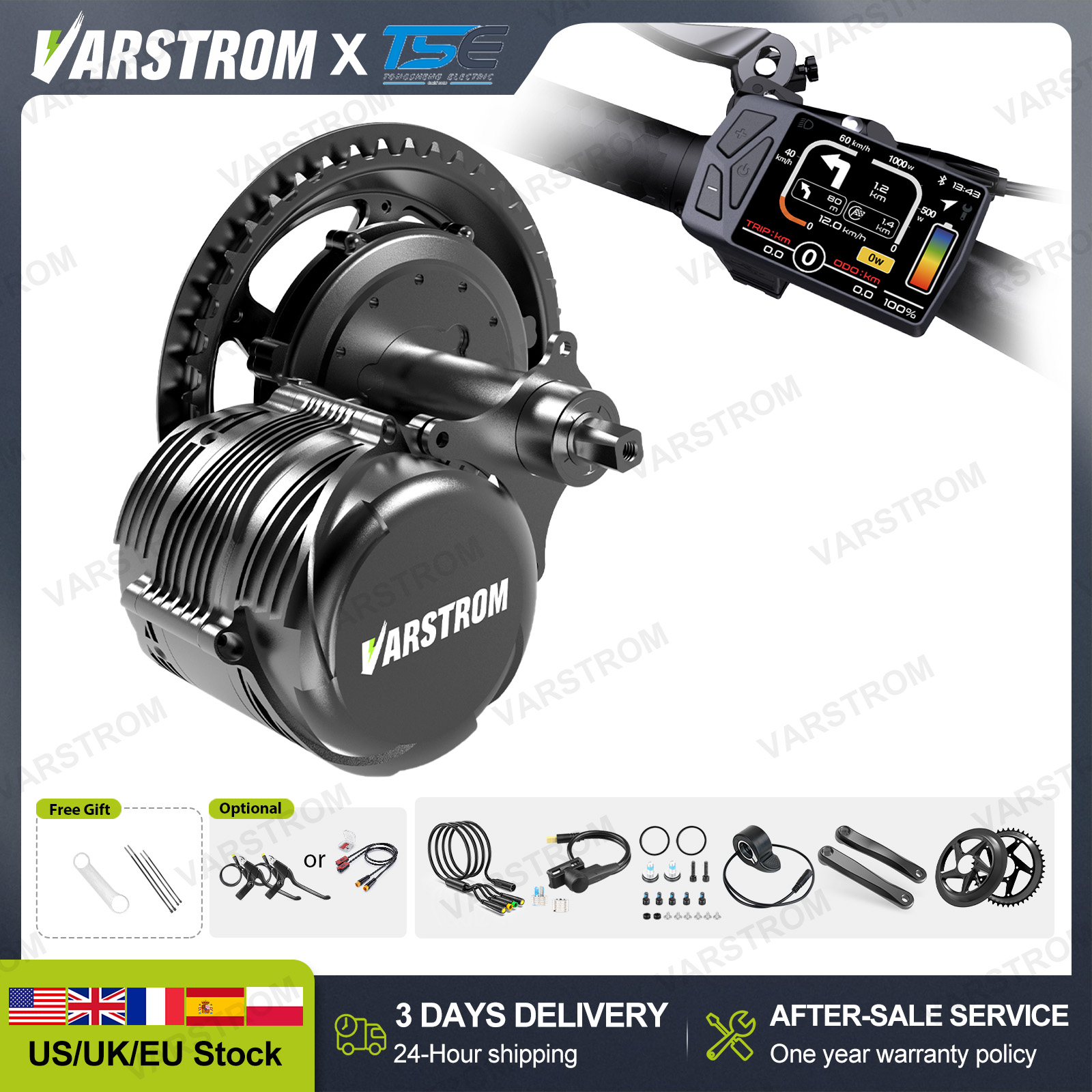 [Быстрая доставка по США за 3  – обзор и цена Mid Drive Conversion Kit 1000W